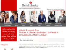 Tablet Screenshot of mahdall.cz